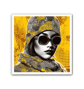 Close-up of the Line Luxury Wrapped Canvas texture.